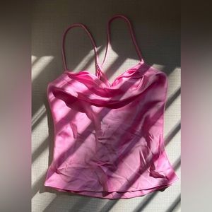 BNWOT. Zara pink camisole top.